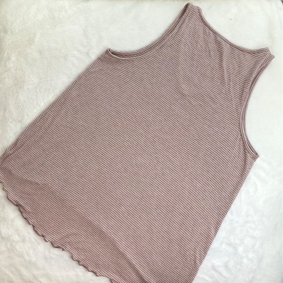 NWOT American Eagle Pink Striped Soft and Sexy Tank - Picture 9 of 12